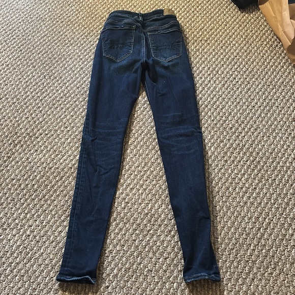 American Eagle Outfitters Dark Blue Skinny Jeans - Picture 2 of 2